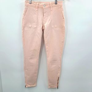 Lucky‎ Brand Jeans,peach/pink, skinny Zippered Ankle size 26